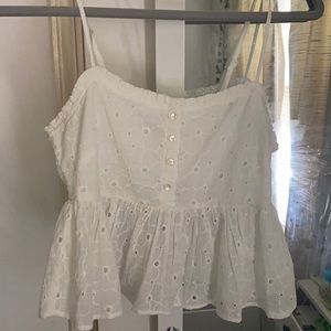 White crop top